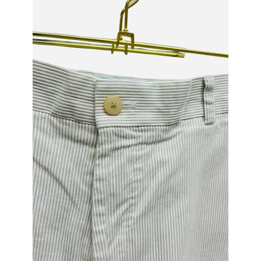 Southern Tide 34 Striped Shorts Mens‎ Shipjack Brown White Classic Fit Cotton - Picture 7 of 10